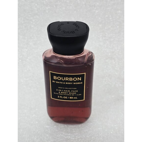 Bourbon By Bath & Body Works Mens 3-In-1 Hair Face & Body Wash With Aloe 3 Fl Oz - Picture 1 of 2